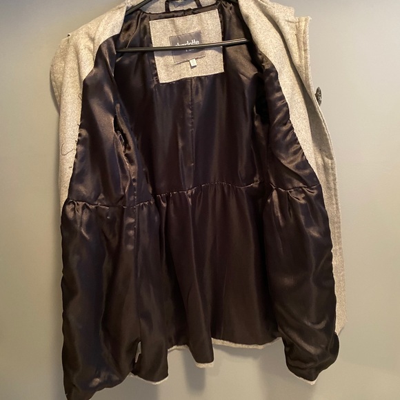 Charlotte Russe grey pea coat size M - Picture 4 of 5